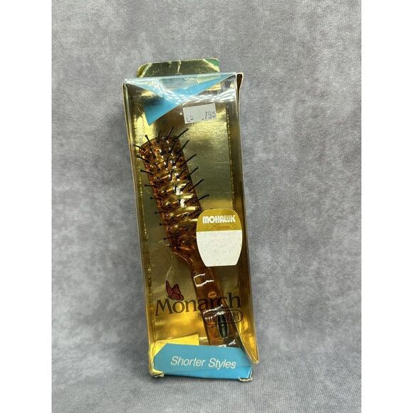 Vintage New In Box Monarch By Mohawk Hair‎ Brush Vanity Comb Prop